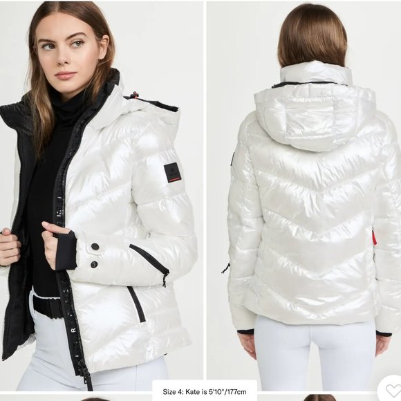 Bogner Saelly Ski Jacket in White - Picture 6 of 6